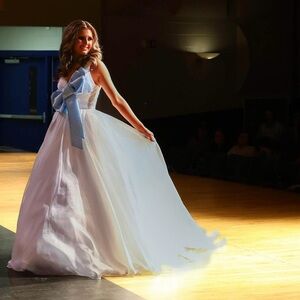 White Ball Gown Pageant / Prom